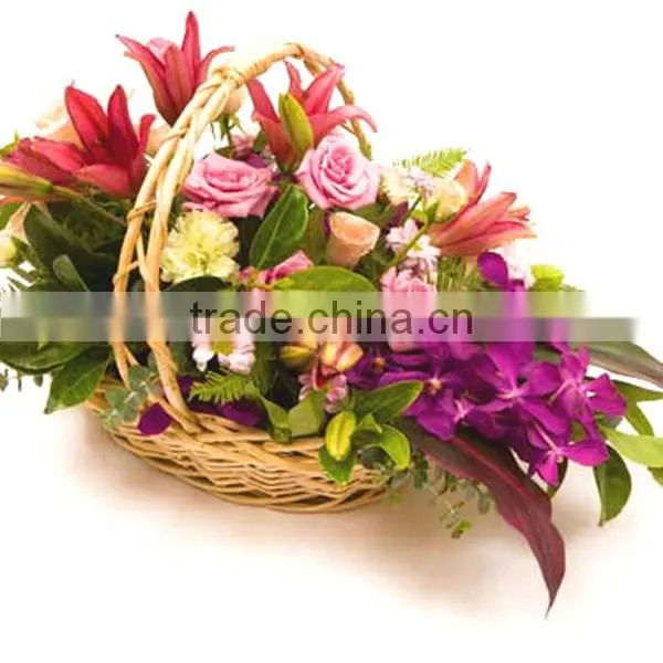 100%handmade craft exquisite wicker flower arranging wicker basket