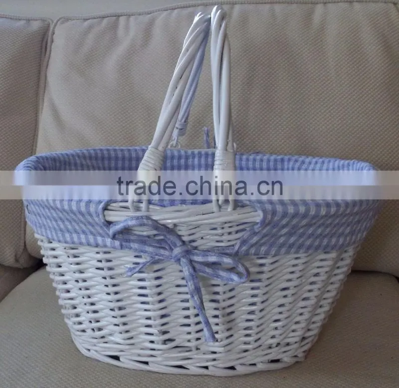 Stunning cheap wholesale willow round storage baskets