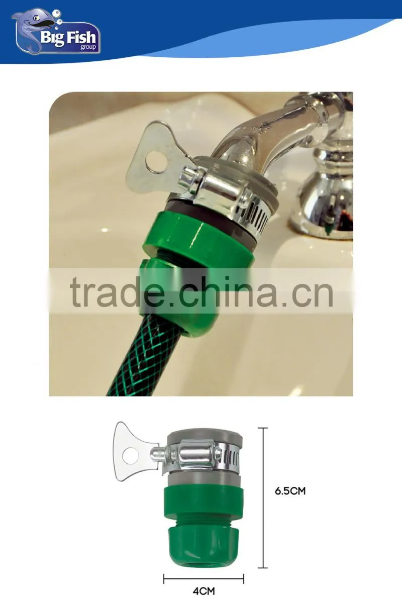 Hose connection tap/tap connector for garden lawn and flower watering/1 pcs tap connector 1/2"& 3/4" hose reel