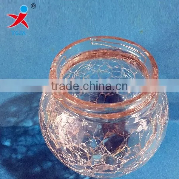 Ice to crack the bottle/glass ice crack/glass lampshade process ice cracked cup