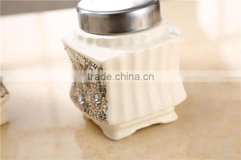 Fashion design ceramic canister set
