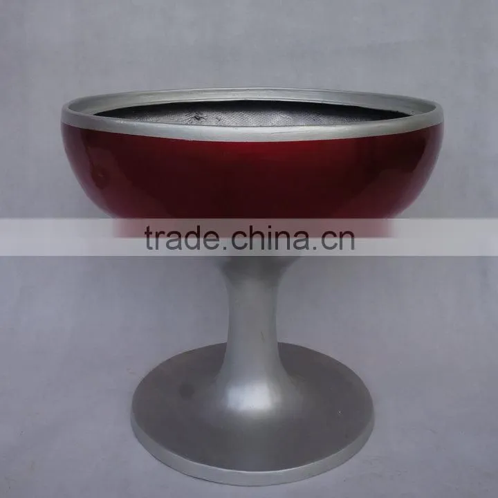 Modern cup shape fiberglass pot