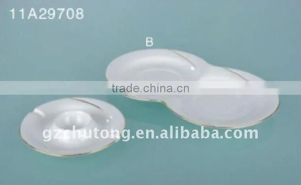 14PCS fine bone china white ceramic dinnerware tableware set
