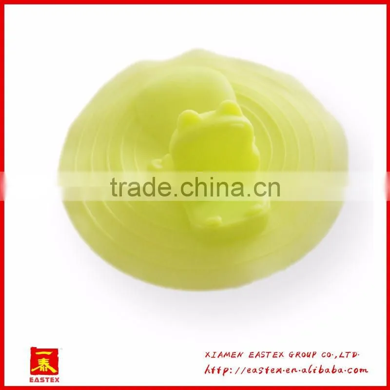 Cute hippo design silica gel deodorant cover for floor drain