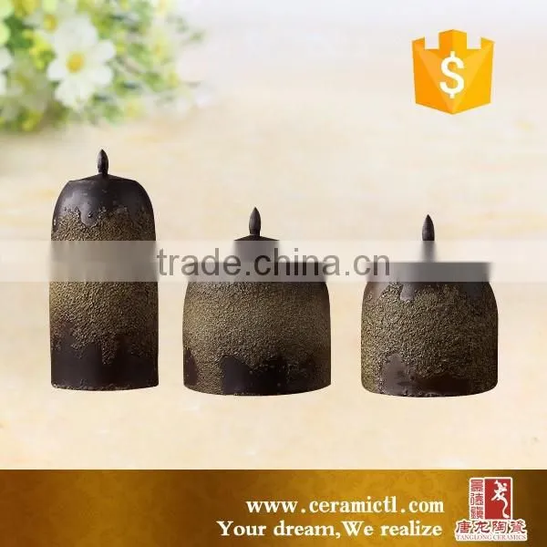 2017 New design gold antique vase flower art ceramic vase for home decoration