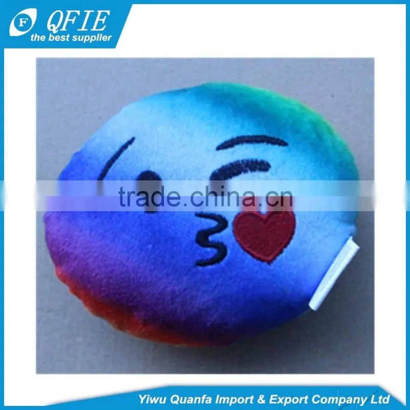 Wholesale 12.5cm 15cm colorful emoji expression stuffed soft toys