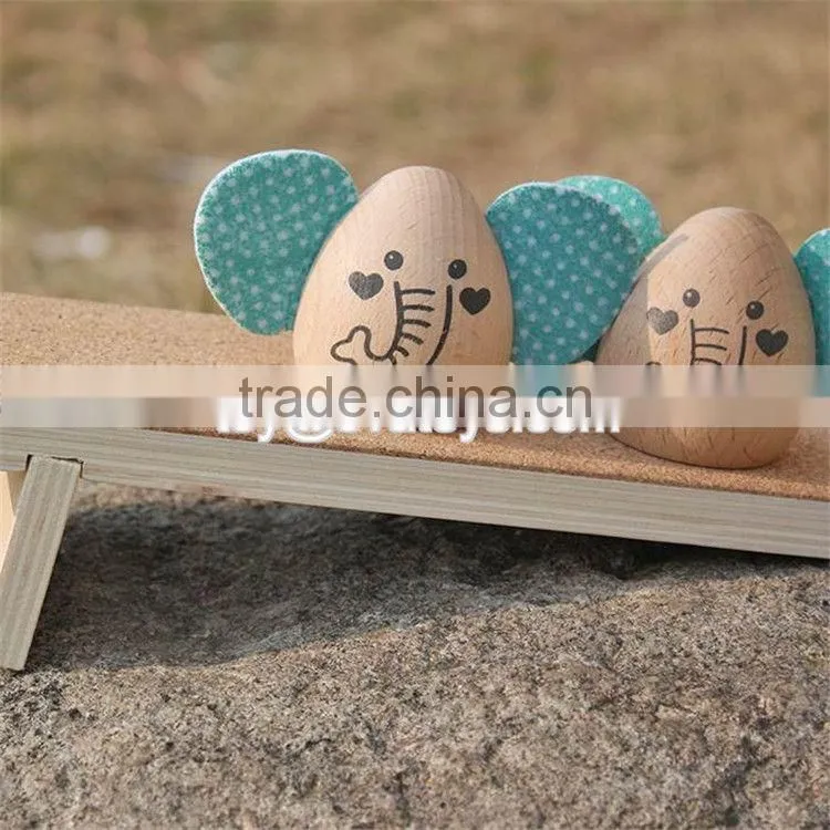 New design cartoon elephant shape animals wooden toys for kids W01B038