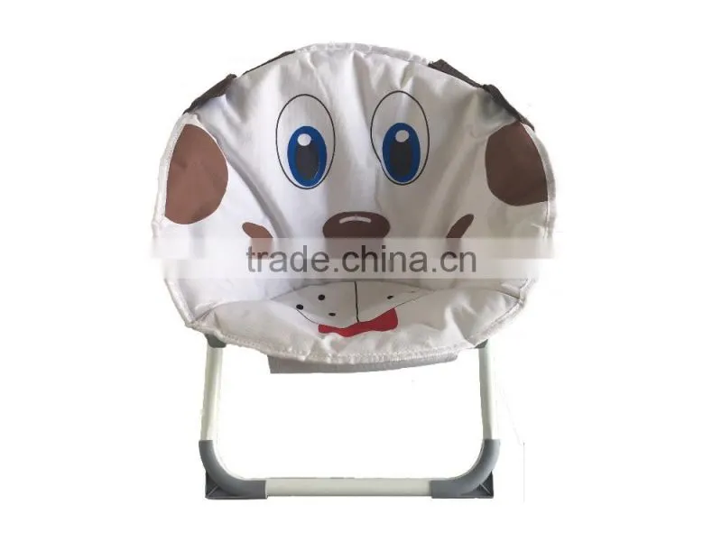 2016 New Lovely Dog Small Round Moon Chair for children/kids folding moon chair