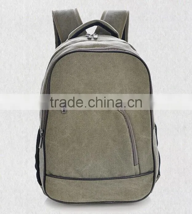High quality Canvas school backpack for laptop