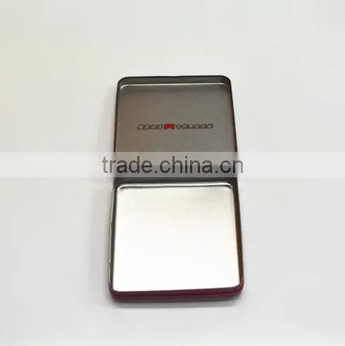 2016ML-3154 hot sale round coin box change ban piggy ban metal coin tin case with a lock catch