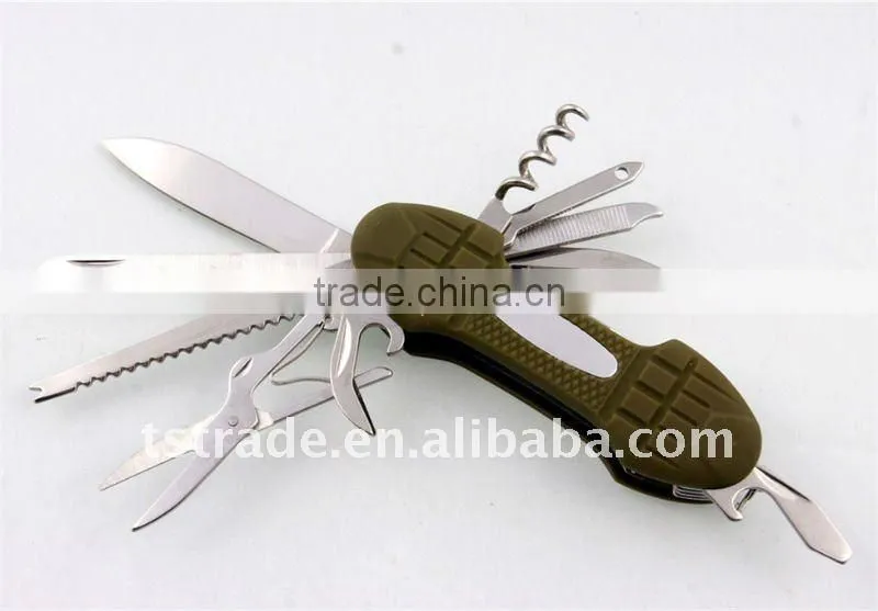 2014 "STOCK" Pocket stainless steel multi function folding strider knife KF5011PR
