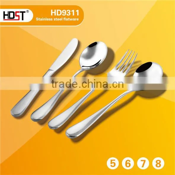German knife fork spoon set;17 person Grand Banquet China stainless Dinner Set;