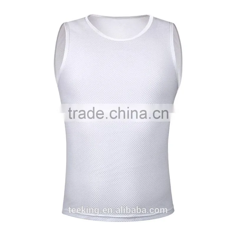 Custom white dry fit running singlet