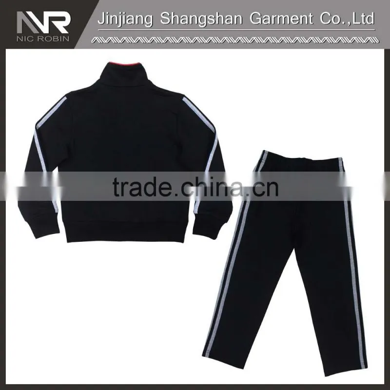 knitted fabric leisure for boy's sports set
