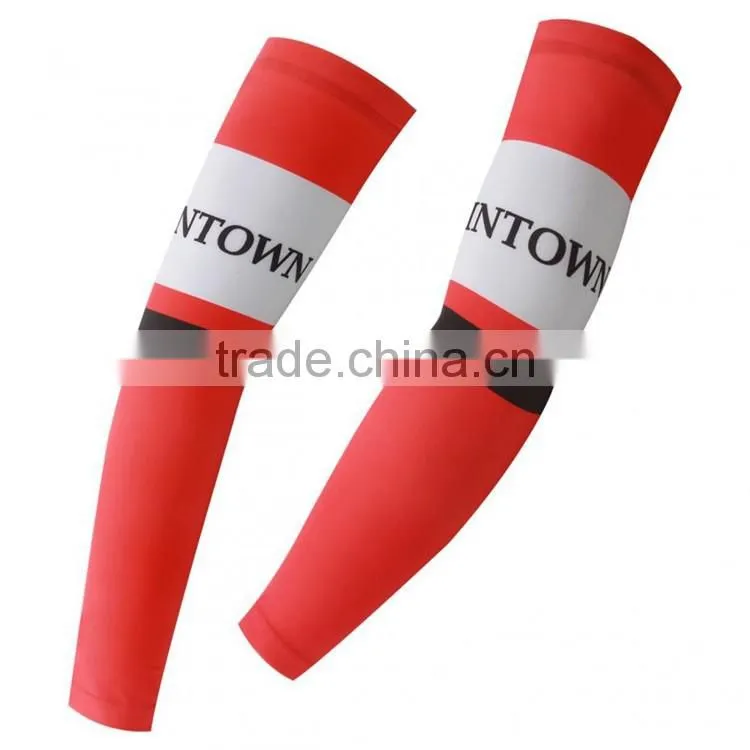 Breathable cycling arm warmers custom blank arm sleeve