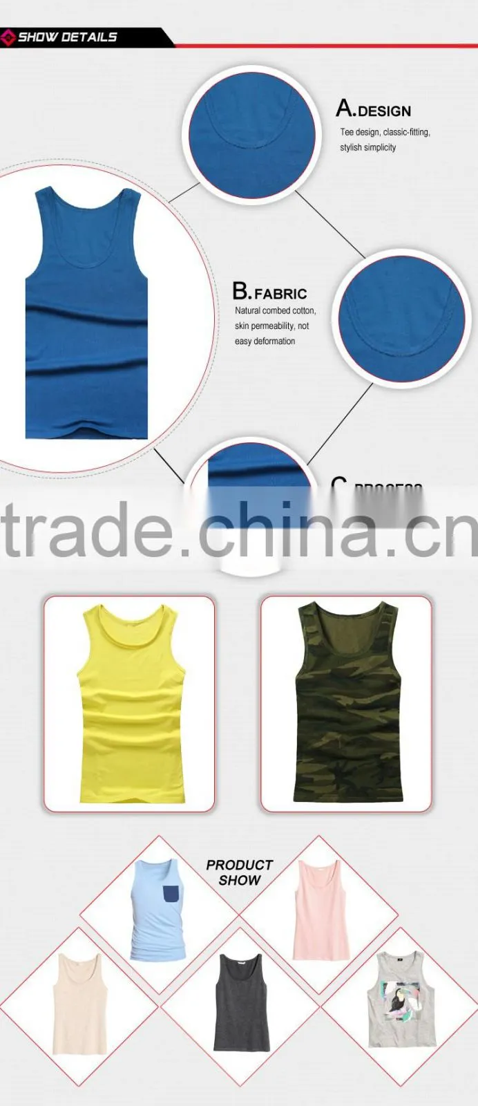 Wholesale Body Shaper Undershirts Breathable Slimming Vest for Men