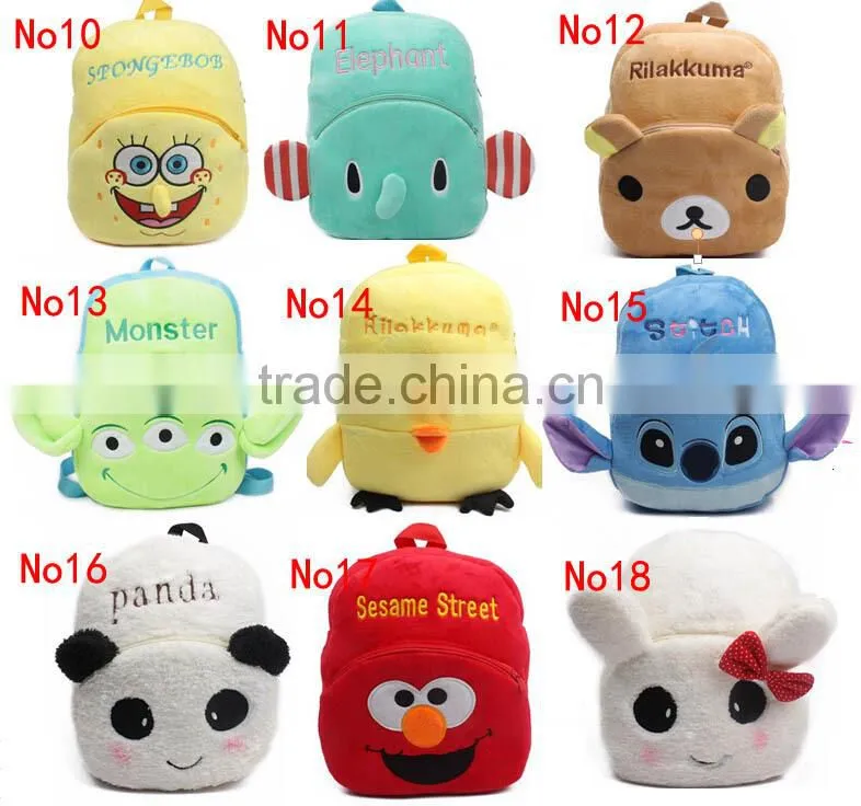High quality backpack cheap backpack with wheels cartoon animal school bag