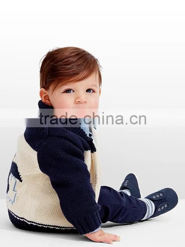 Baby full zip latest fashion Bird shawl cardigan