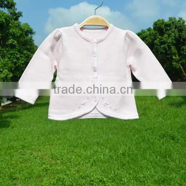 100%cotton Kids Long Sleeve Sweater Cardigan