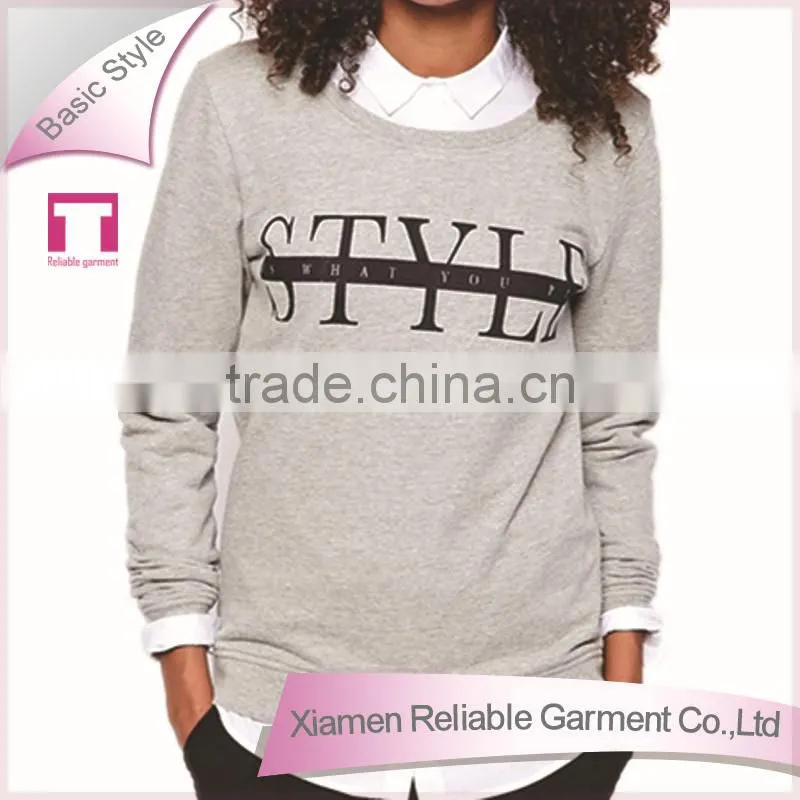 Sublimation long sleeve women printed hoodies