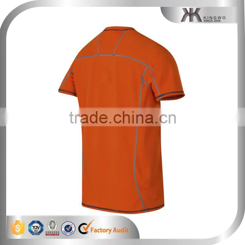 New arrival plain dry fit men's shirts, polyester sports t-shirt/running top wholesale men's shirt