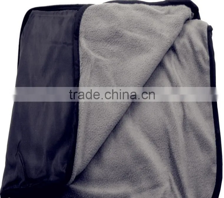 Spring Travel Knitted Two Sides Brushed Plaid Microfiber Picnic Blanket