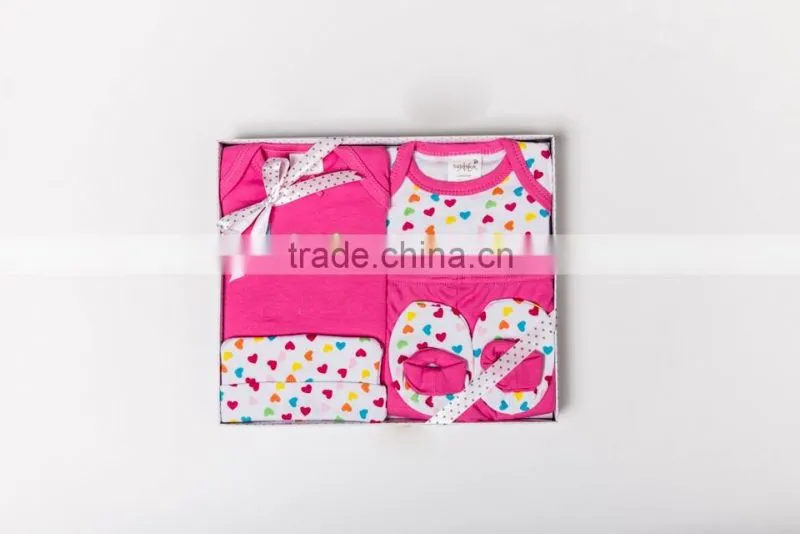 wholesale baby clothes 5pcs set/baby dresses/kids clothes/baby girls dresses