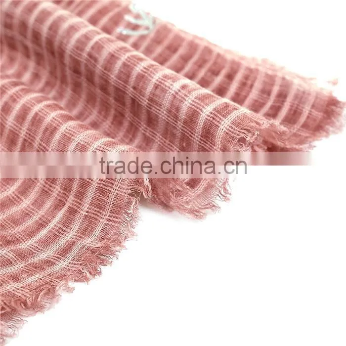 Cotton Polyester Blend Scarves & Wraps Rectangle Silver Dark Pink Christmas Snowflake Chinese Scarf