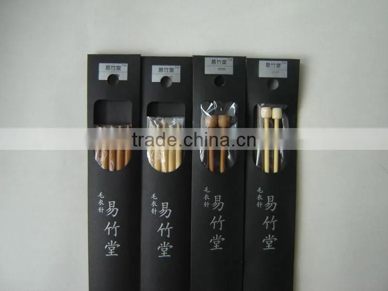 15sz 9" Carbonized Single Pointed bamboo knitting needles