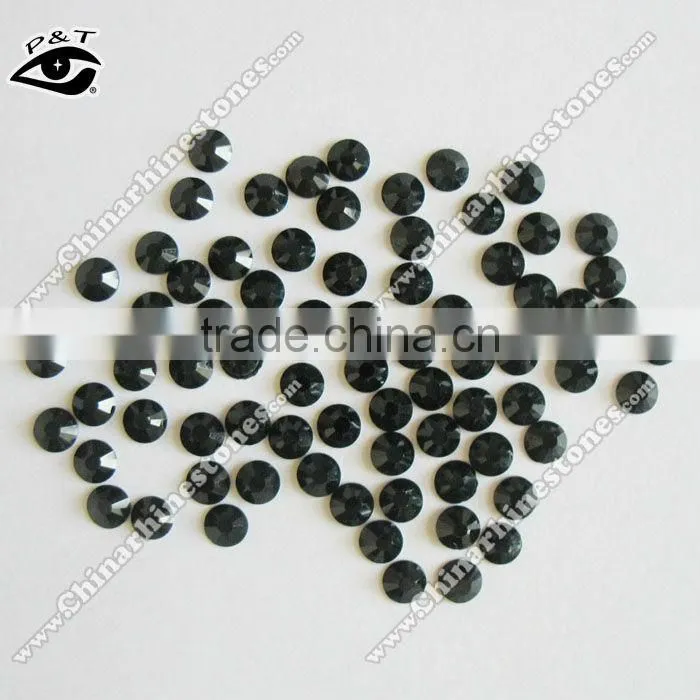DMC machine cut rhinestone ss16 jet black strass for jeans shoes bags