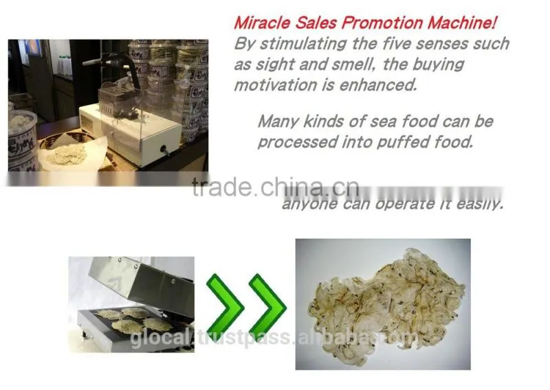 Japan Manual Puffed Food Machine Small Type P-1 Wholesale