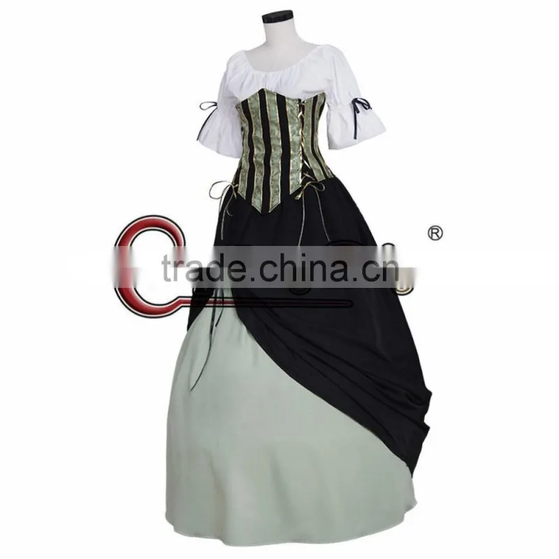 Custom Made Medieval Victorian Renaissance Ball Gown for Adult Women Cosplay Costume
