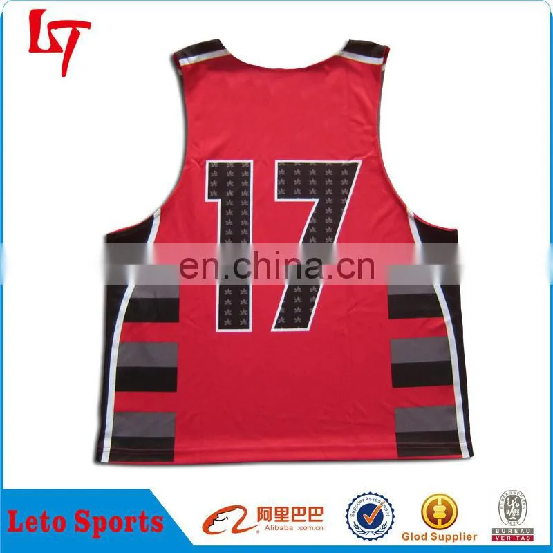 New design sportswear lacrosse jersey/ Cheap price custom women reversible lacrosse pennies