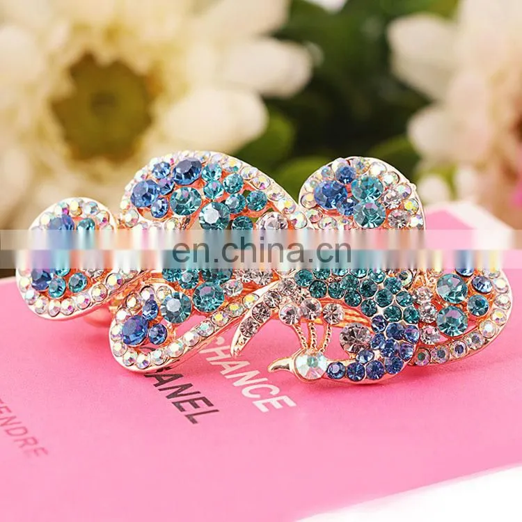 2016Latest Fashion Rhinestone Barrette Hair Clip