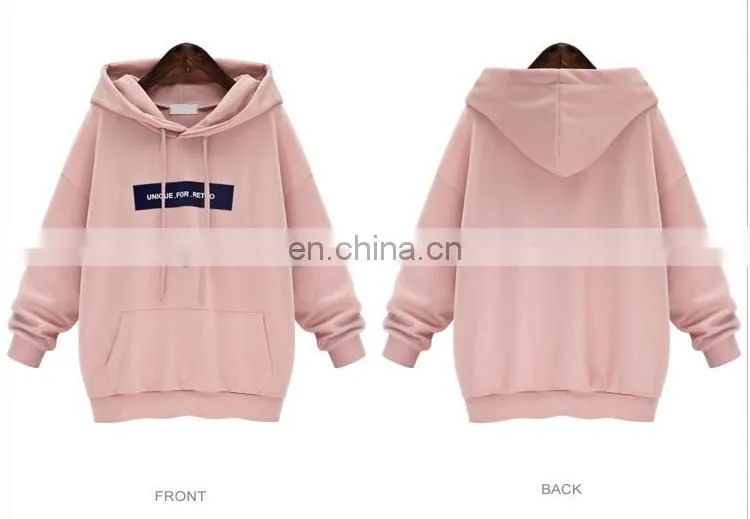 Clothing Factory China Supplier Crewneck Sweatshirt Women Dropped Shoulder Cotton Sweatshirt