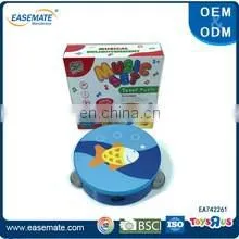 Most popular children lovely wooden tambourine musical instrument