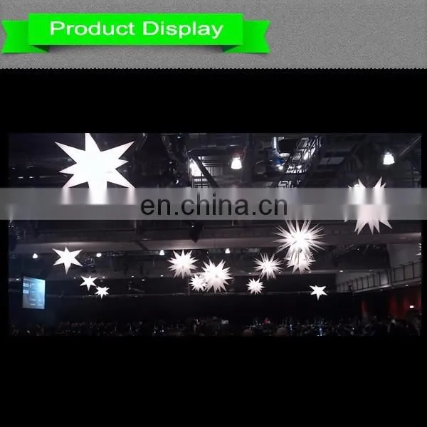 led light strong style color inflatable star decoration for wedding and party decoration