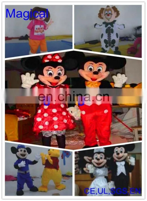 funny cute Mickey and Minne mouse mascot costume cartoons/ cartoon costume
