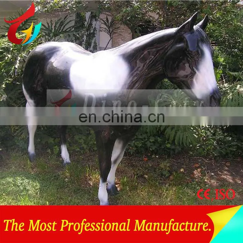 Artificial Outdoor Playground Rides Fiberglass Horse