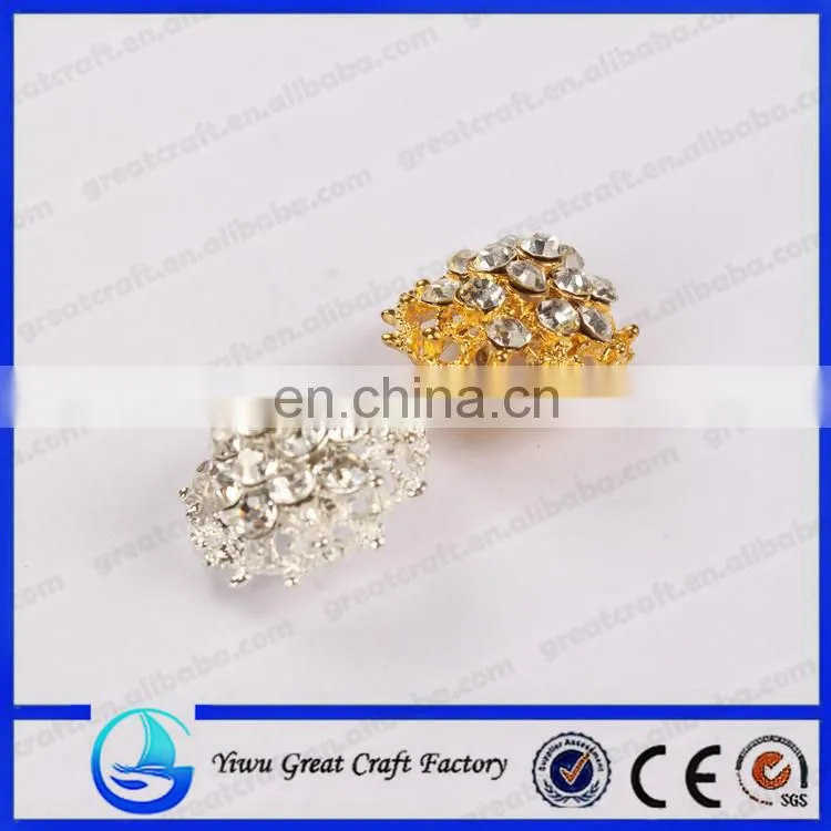 20mm 1 hole besds metal golden button for sewing garment accessories