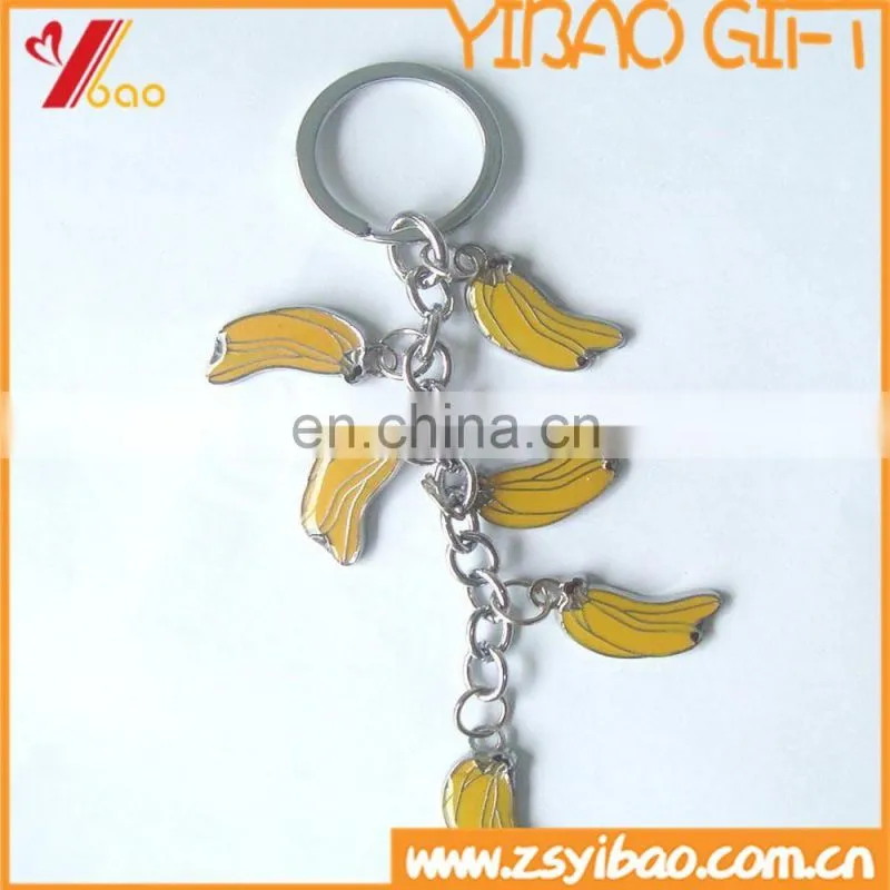 2D soft-enamel metal keychain with customized logo