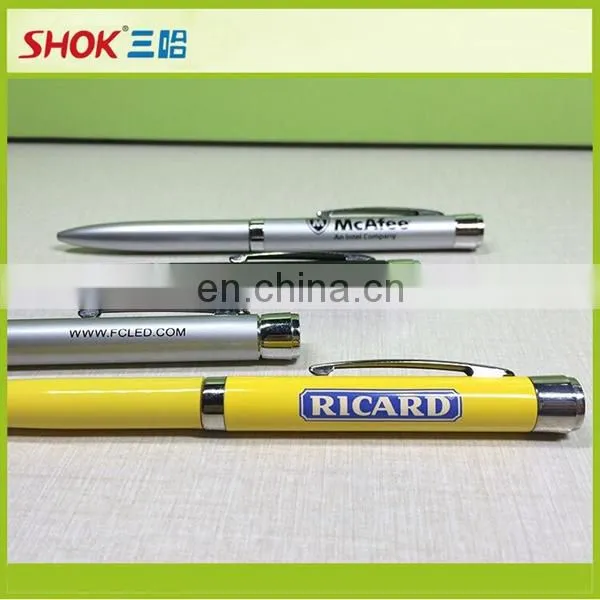logo customized led Advertising projection pen