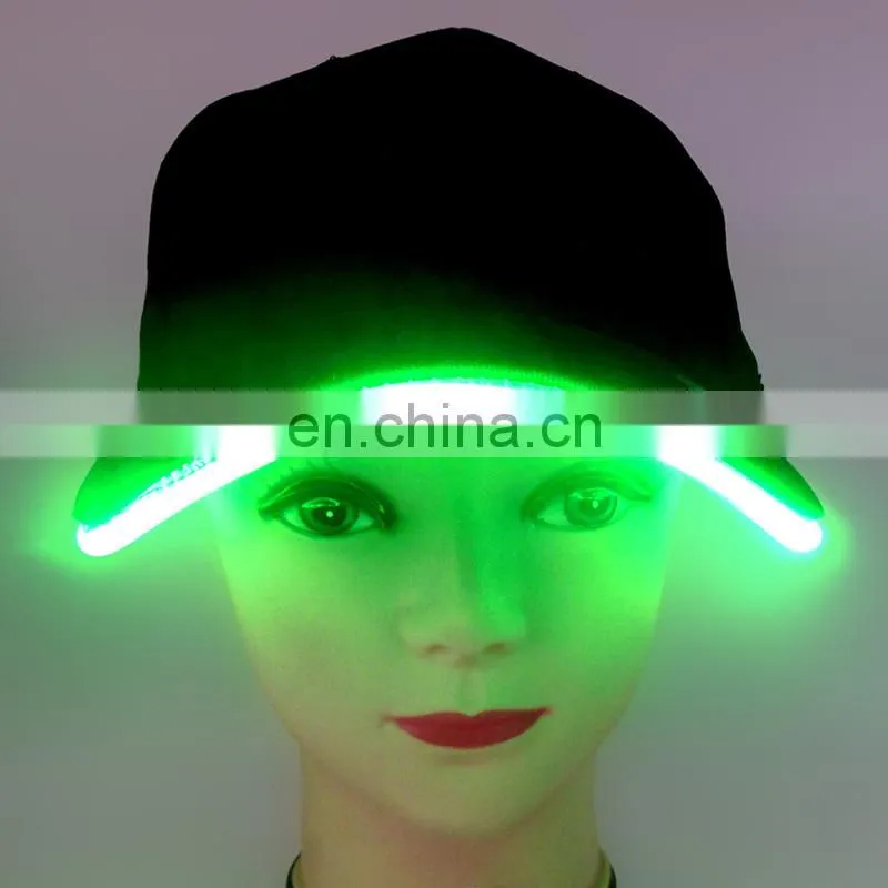 Hot-sale soft led flashing baseball cap for party event in the dark