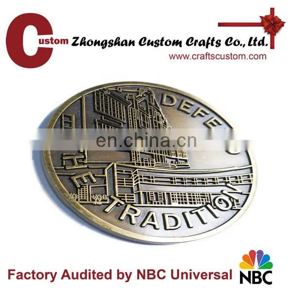 Custom cheap souvenir fake silver metal coin