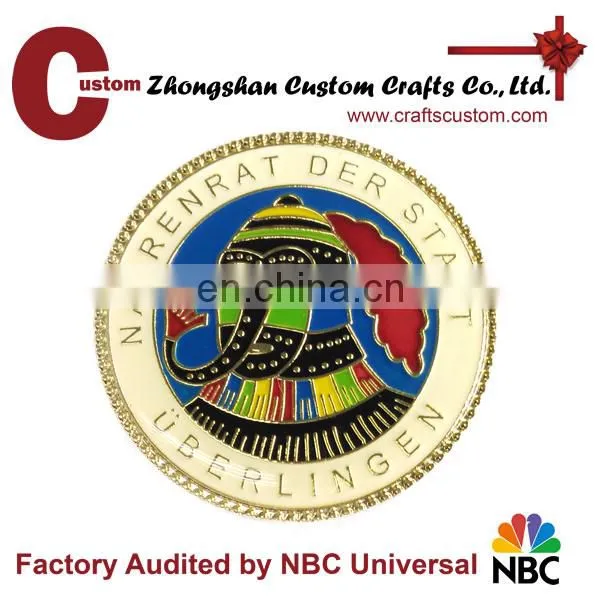 Hot selling high quality gold plated challange military coins