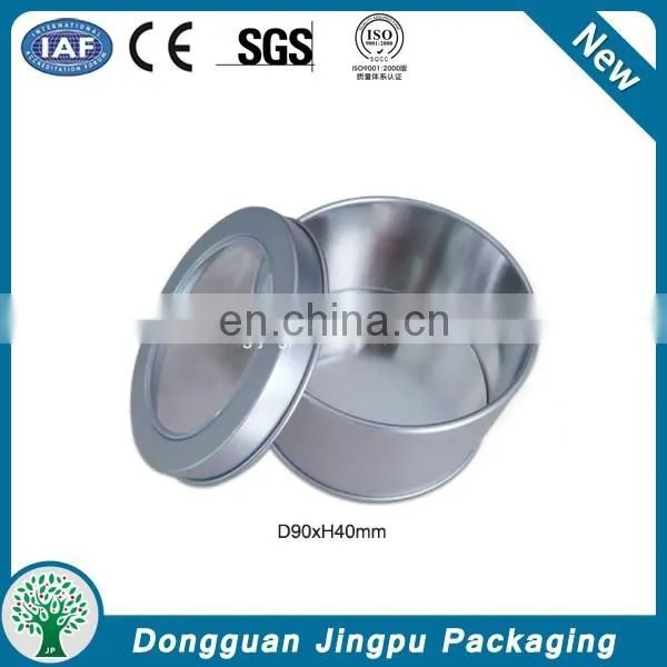 Dongguan transparent cosmetic tins with window