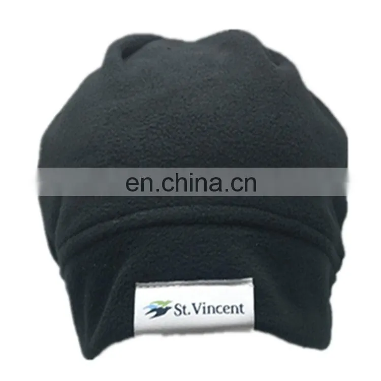 Cheap Price Unisex Embroidery Print Logo Winter Polar Fleece Beanie Cap
