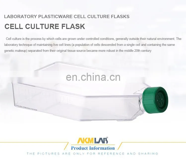 AKMLAB Laboratory Plastic Sterile Disposable Tissue Culture Flask Cell Culture Flask
