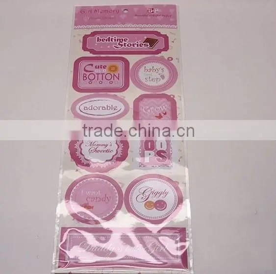 christmas decoration 3D Handmade Paper Sticker