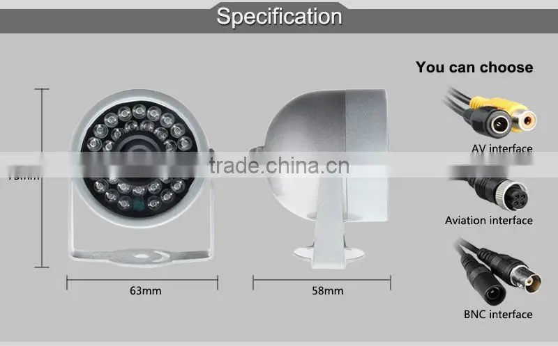 gision ccd camera metal waterproof camera small night vision camera